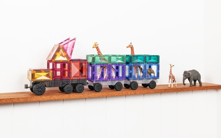 Connetix Magnetic Tiles Pastel Transport 50 Piece Pack