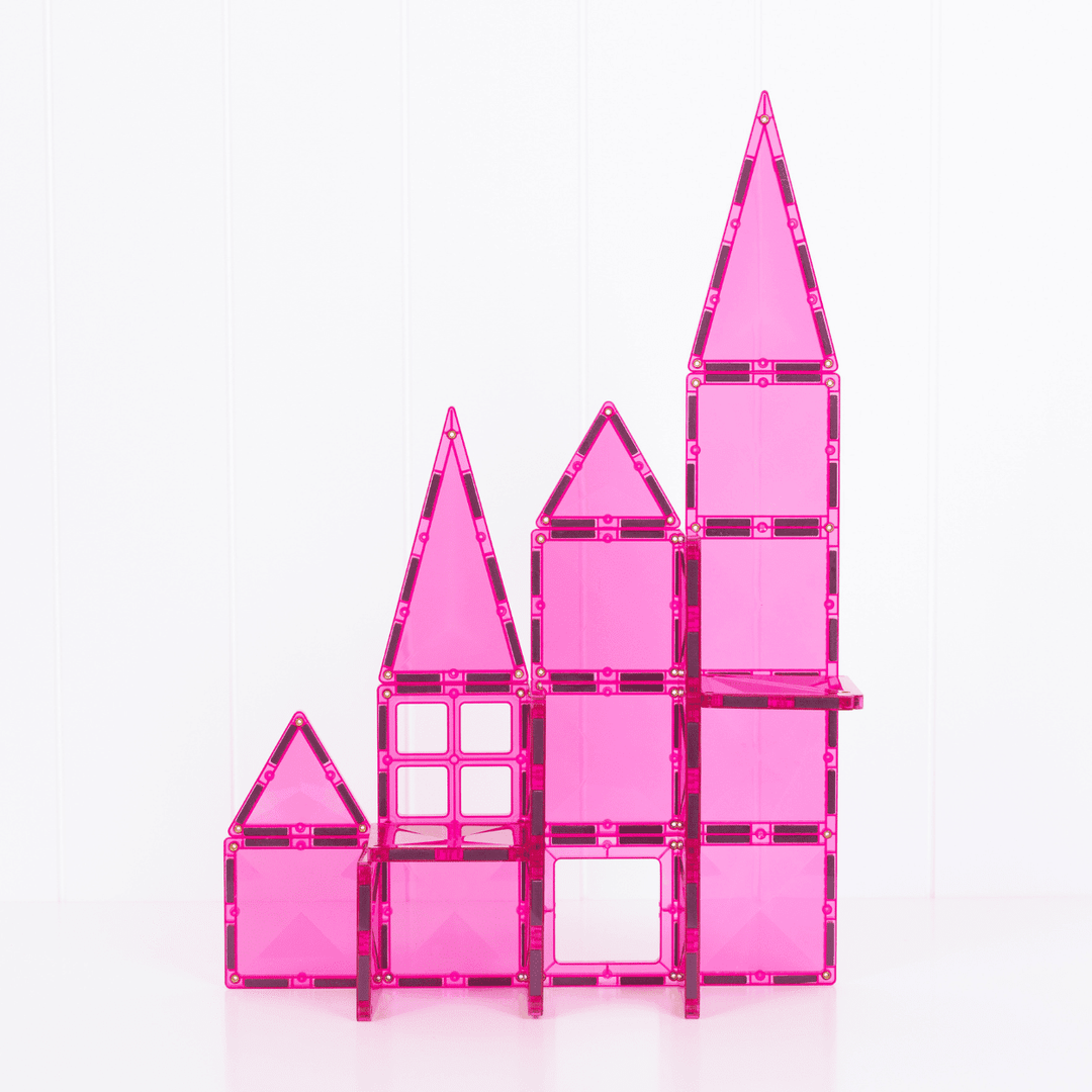 Connetix Magnetic Tiles Pink Charity 20 Piece Pack