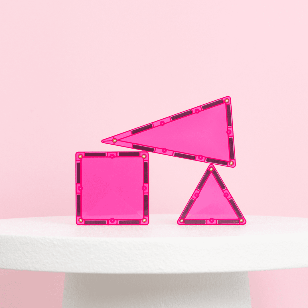 Connetix Magnetic Tiles Pink Charity 20 Piece Pack