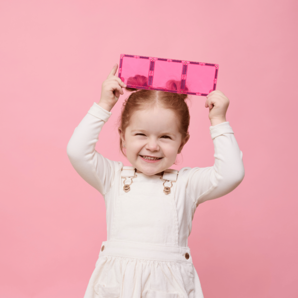 Connetix Magnetic Tiles Pink Charity 20 Piece Pack