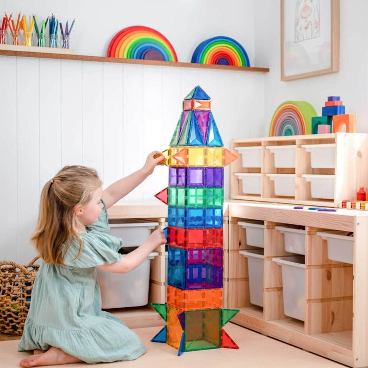 Connetix Magnetic Tiles Rainbow Creative 102 Piece Pack