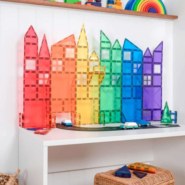 Connetix Magnetic Tiles Rainbow Creative 102 Piece Pack