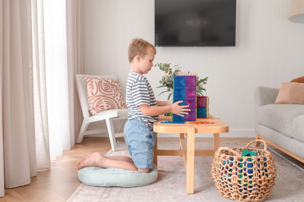 Connetix Magnetic Tiles Rainbow Rectangle 18 Piece Pack