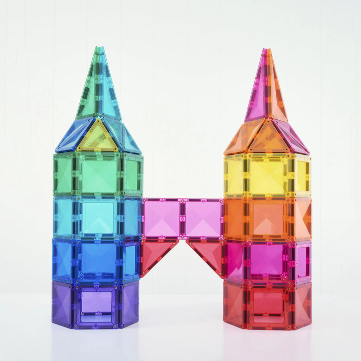Connetix Magnetic Tiles Rainbow Bright Creative 104 Piece Pack