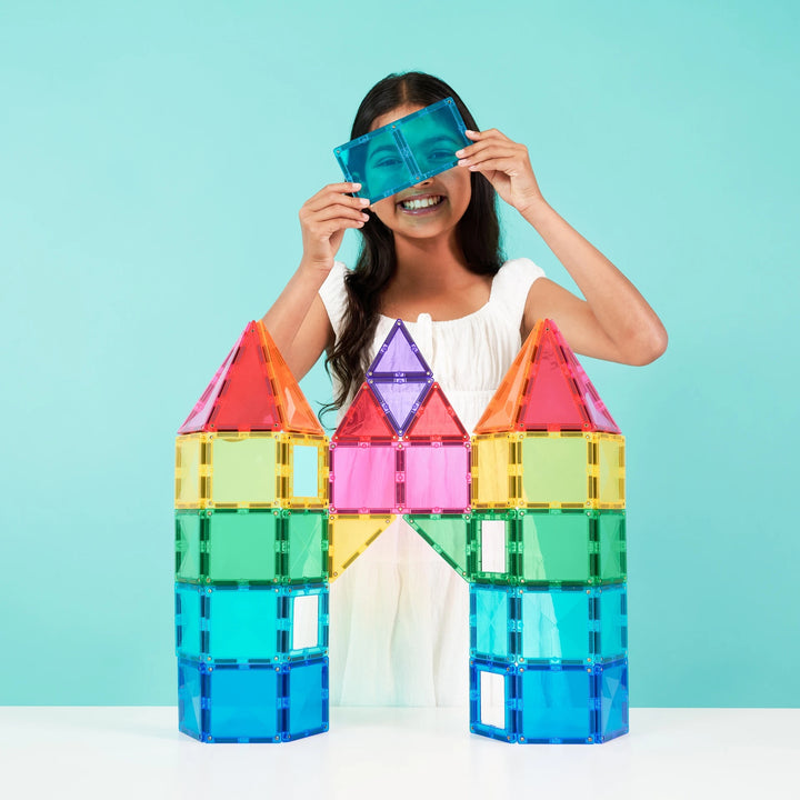Connetix Magnetic Tiles Rainbow Bright Creative 104 Piece Pack