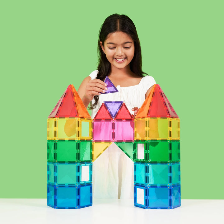 Connetix Magnetic Tiles Rainbow Bright Creative 104 Piece Pack
