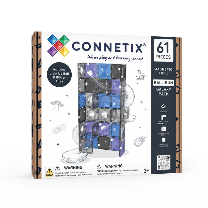 Connetix Magnetic Tiles Ball Run Galaxy Pack 61 pc