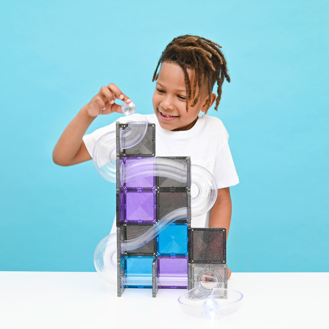 Connetix Magnetic Tiles Ball Run Galaxy Pack 61 pc