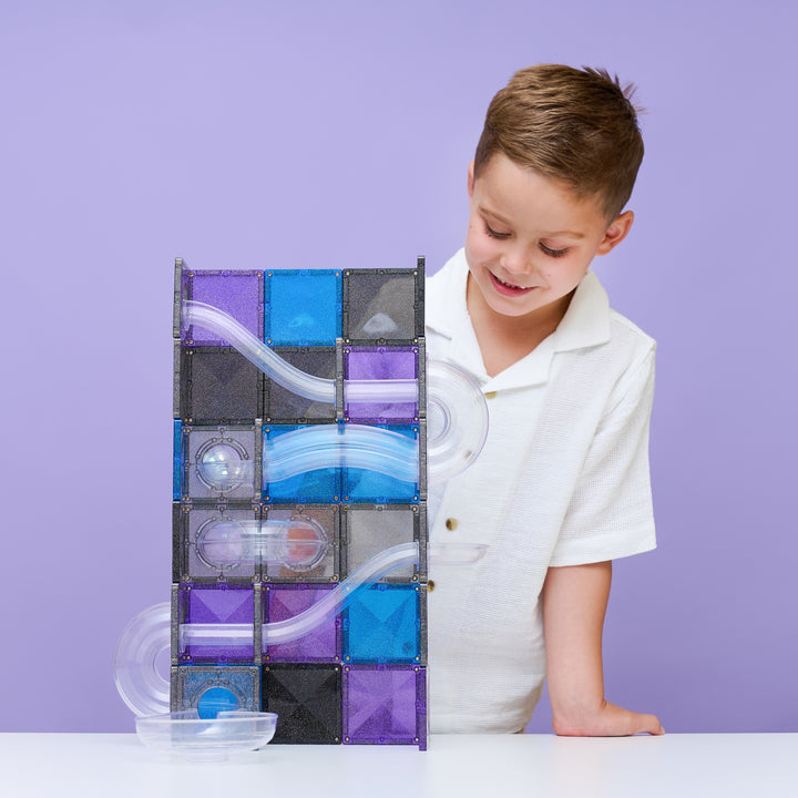 Connetix Magnetic Tiles Ball Run Galaxy Pack 61 pc