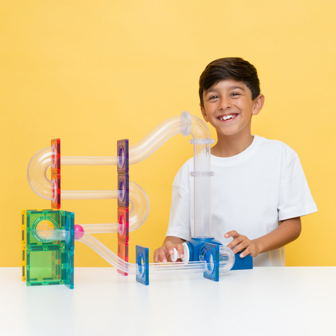 Connetix Magnetic Tiles Ball Run Launcher Pack 47 pc