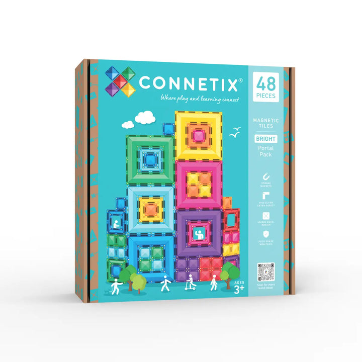 Connetix Magnetic Tiles Bright Portal 48p Pack
