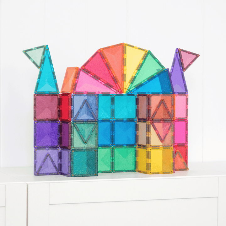 Connetix Magnetic Tiles Glitter Castle 48p Pack
