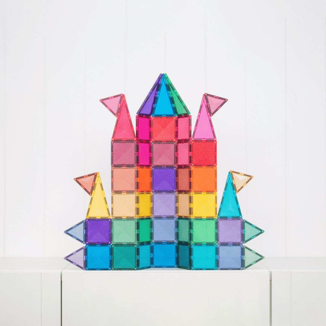Connetix Magnetic Tiles Glitter Castle 48p Pack