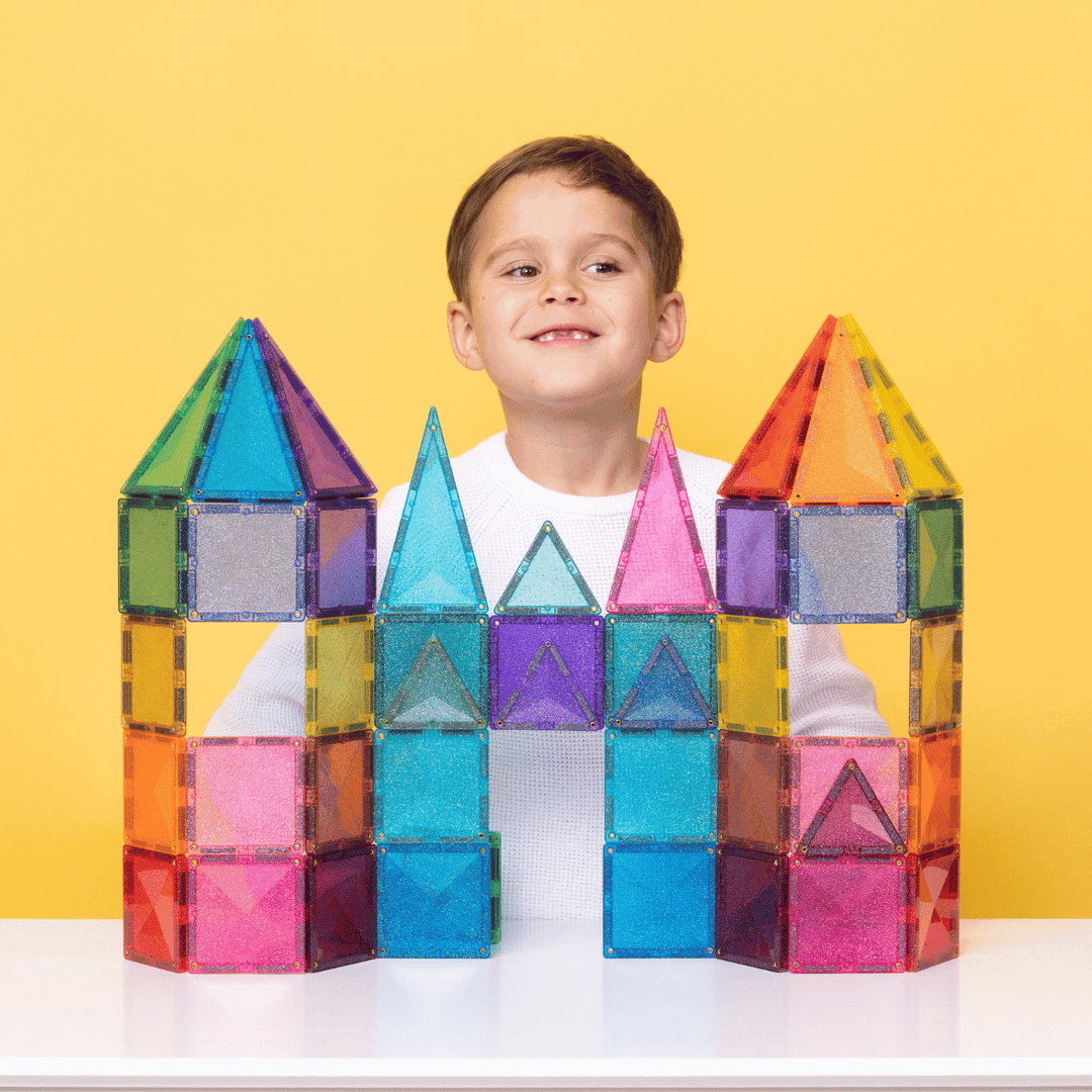 Connetix Magnetic Tiles Glitter Castle 48p Pack