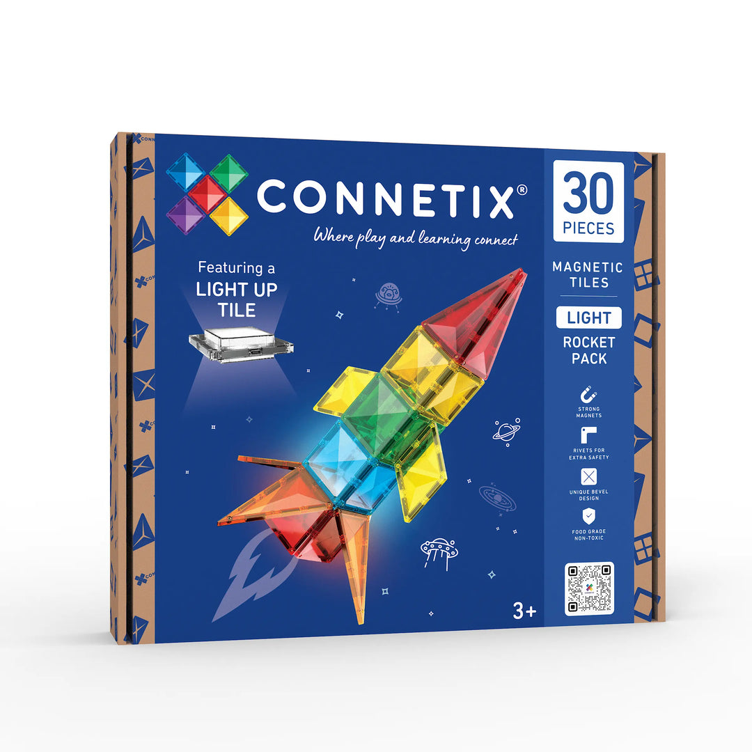 Connetix Magnetic Tiles Light Rocket Pack 30 pc