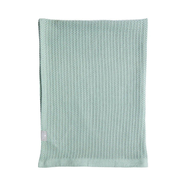 Cotton Bassinet Cellular Blanket - Sage