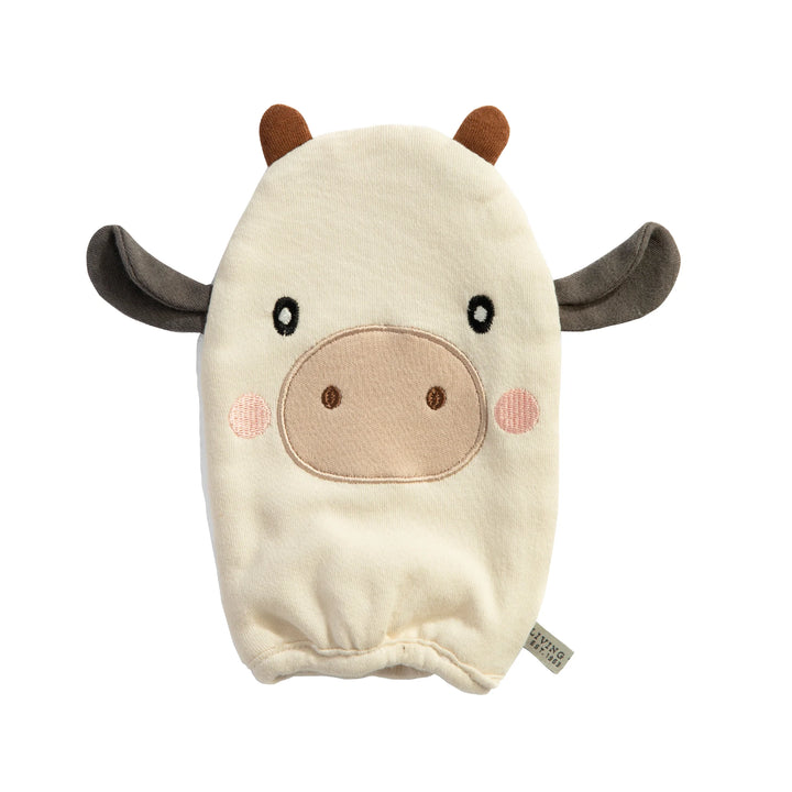 Cotton Bath Mitt - Cow