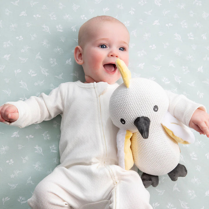 Cotton Knit Toy - Colin the Cockatoo