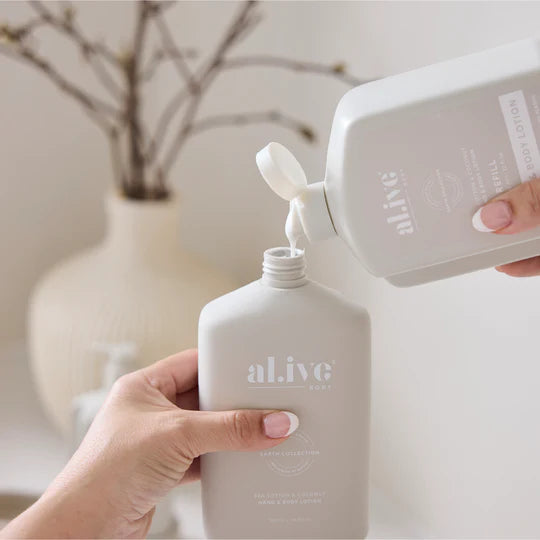 al.ive Hand & Body Lotion 650ml Refill - Sea Cotton & Coconut