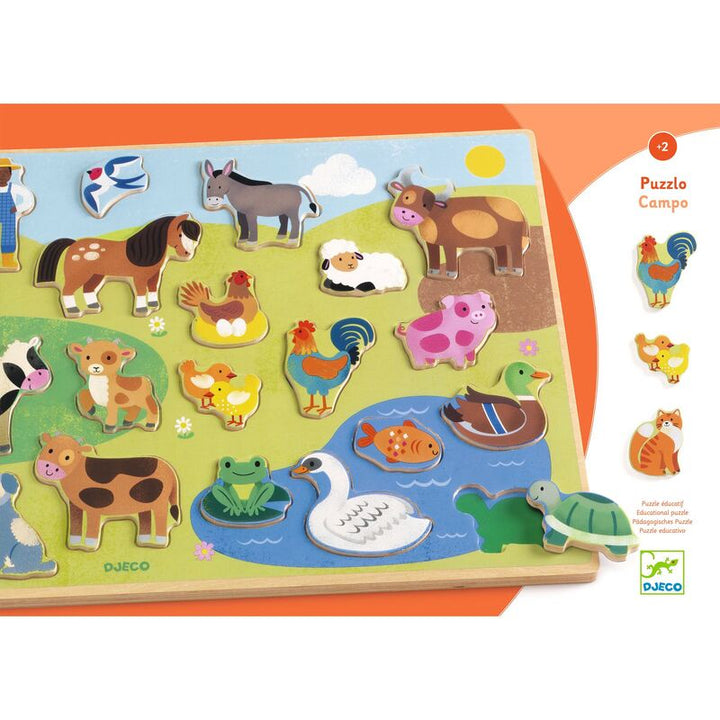 Djeco Jumbo Farm Wooden Puzzle