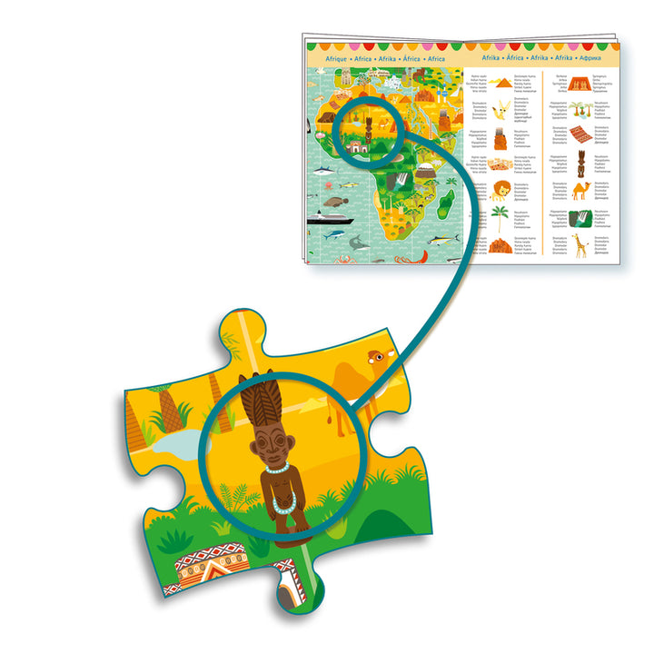 Djeco Monument Of World Map Observation Puzzle 200pc
