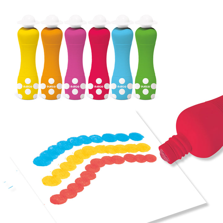 Djeco Toddler Foam Markers - Set of 6