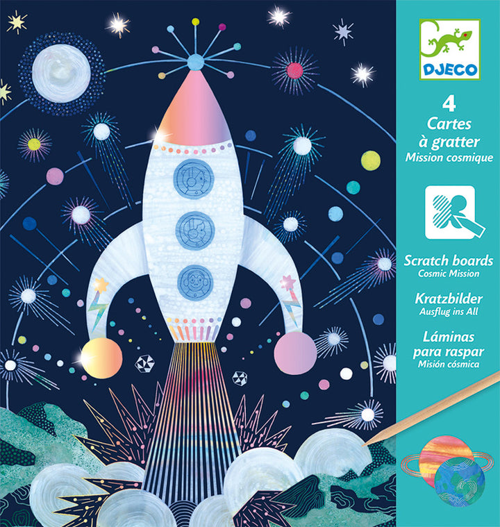 Djeco Cosmic Mission Scratch Cards