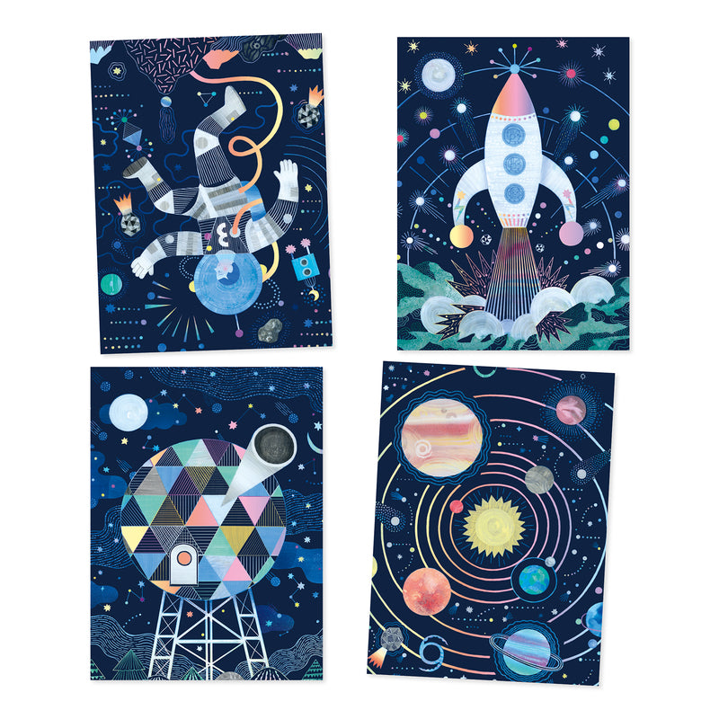 Djeco Cosmic Mission Scratch Cards
