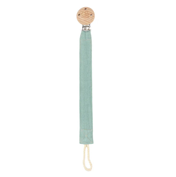 Playground Fabric & Beech Wood Pacifier Clip - Assorted