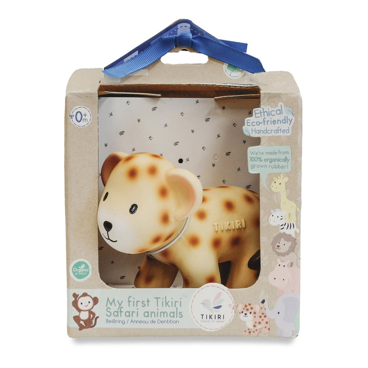 Tikiri My First Animals Natural Rubber Toy with Gift Box - Leopard