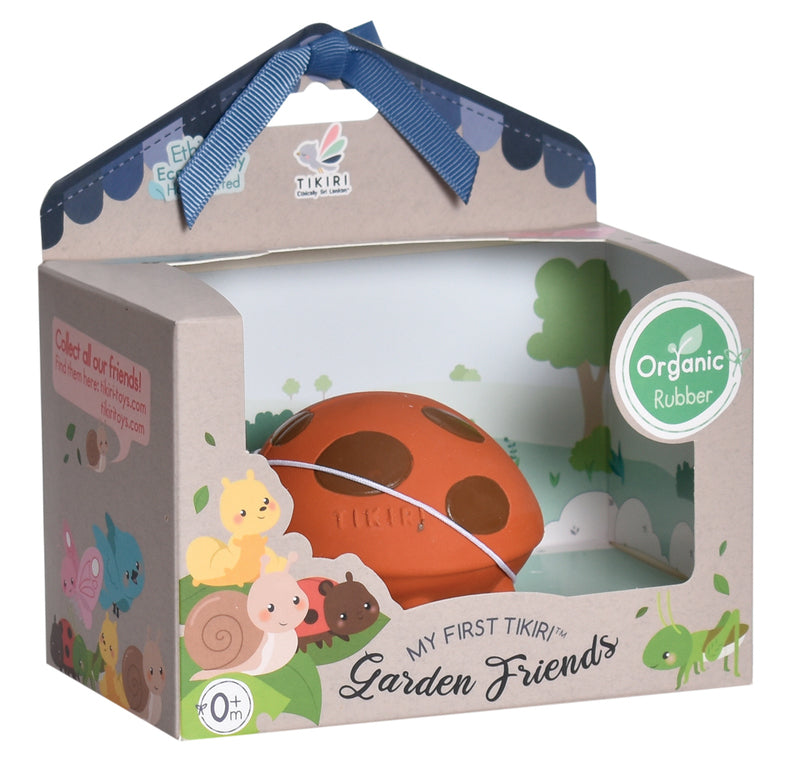 Tikiri Natural Rubber Garden Friend Toy Gift Box - Ladybug