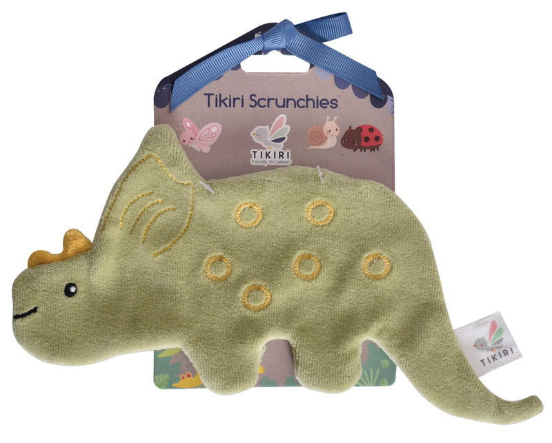 Tikiri Crinkle Scrunch Sensory Toy - Triceratops