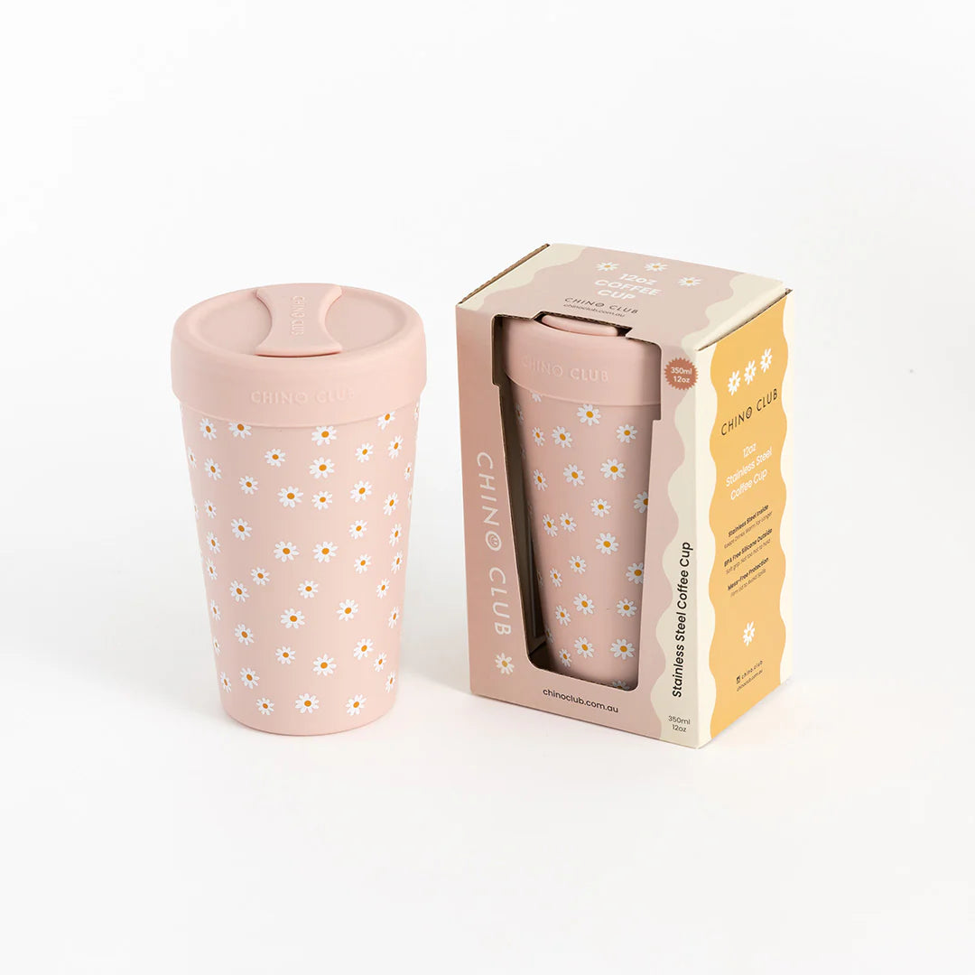 Daisy Stainless Steel Coffee Cup 350ml
