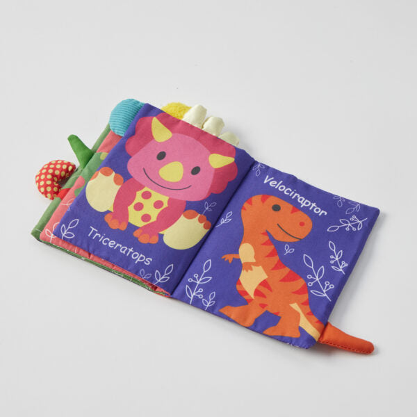 Dinosaur Fun Fabric Sensory Play Book