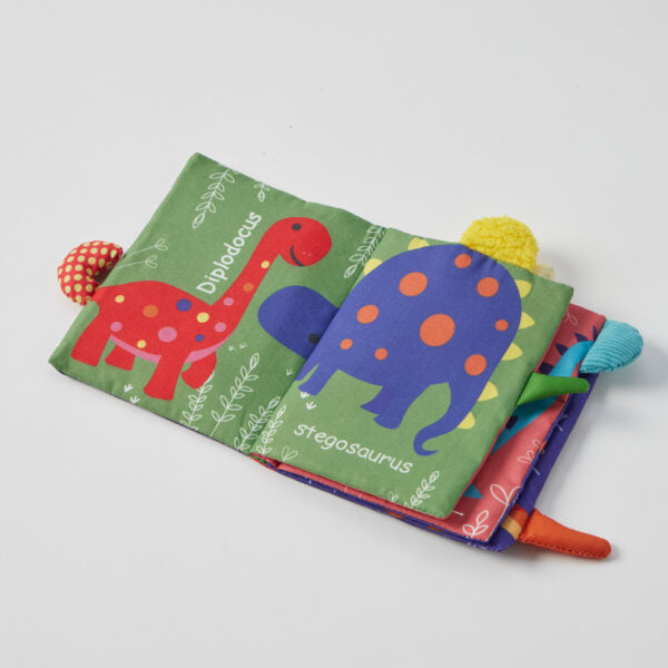 Dinosaur Fun Fabric Sensory Play Book