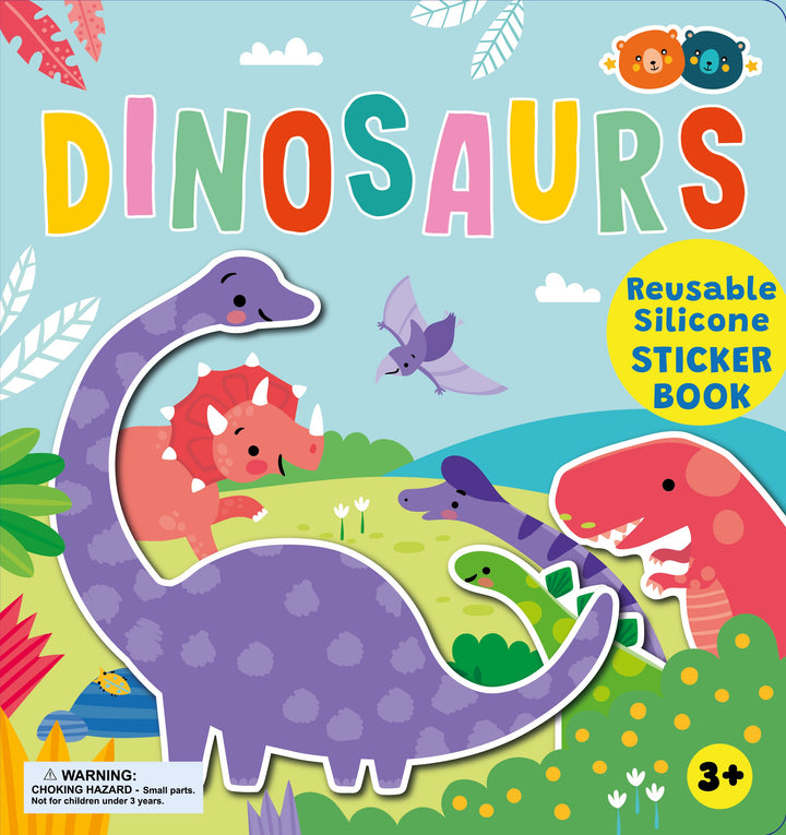 Dinosaur Reusable Silicone Sticker Book