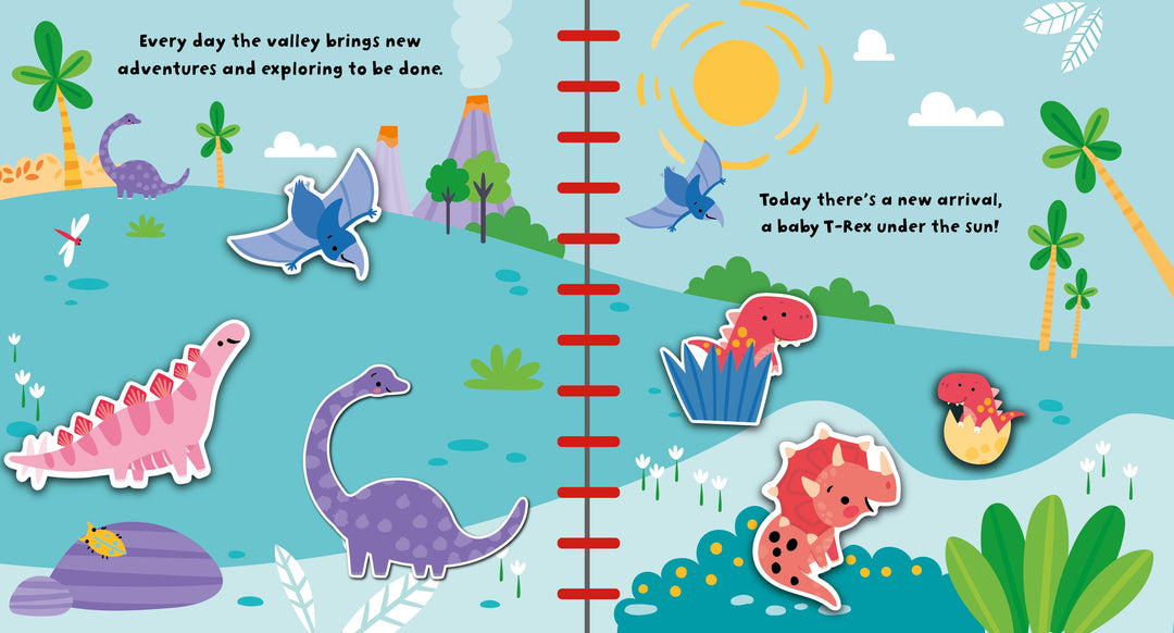 Dinosaur Reusable Silicone Sticker Book
