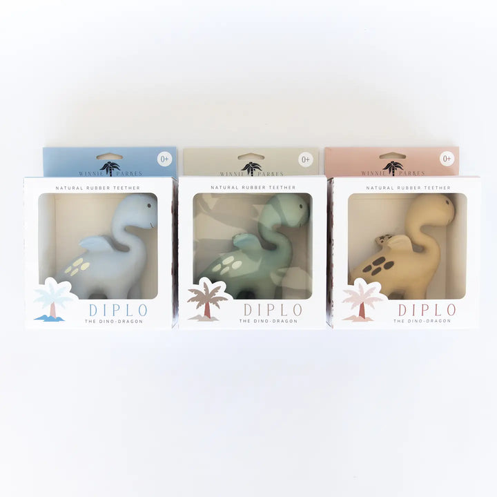 Diplo the Dino-Dragon - Natural Rubber Teether