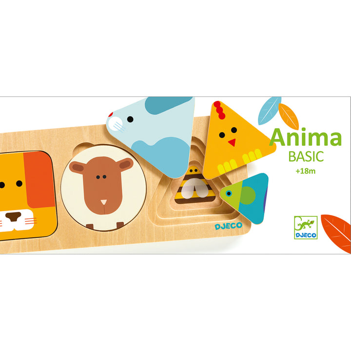 Djeco AnimaBasic Wooden Toddler Puzzle