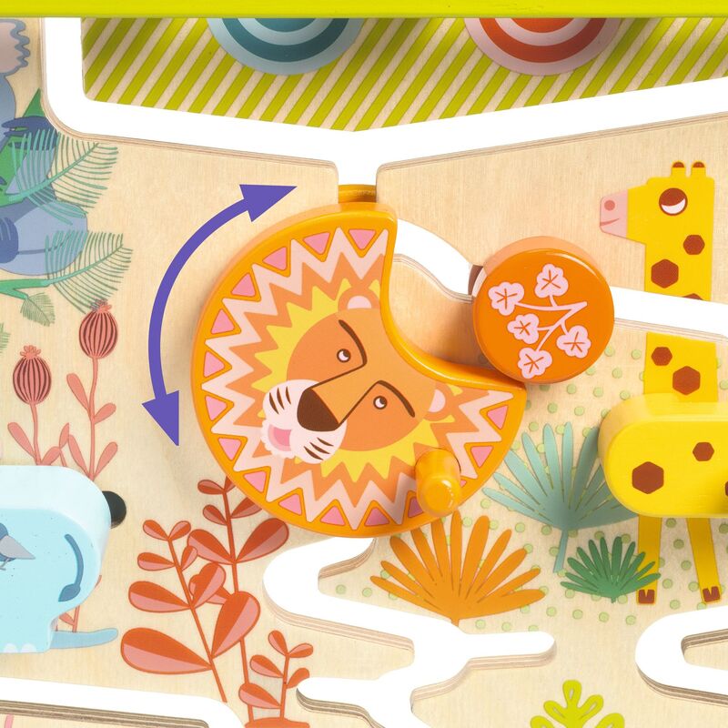 Djeco Cascadou Wooden Sliding Maze Puzzle