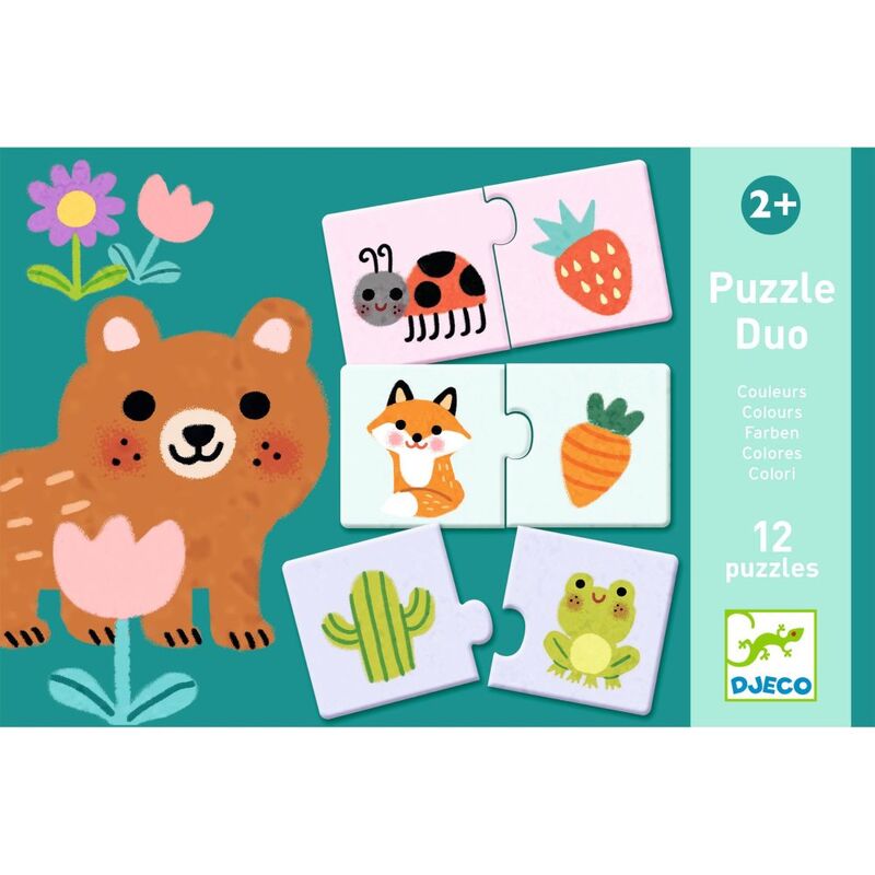 Djeco Duo Colours 24pc Puzzle Set