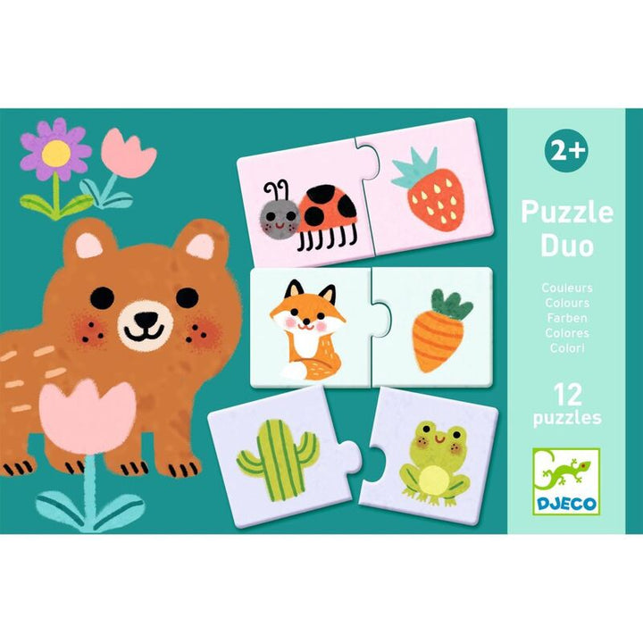 Djeco Duo Colours 24pc Puzzle Set