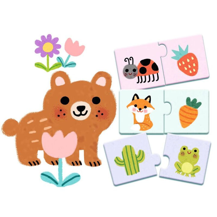 Djeco Duo Colours 24pc Puzzle Set