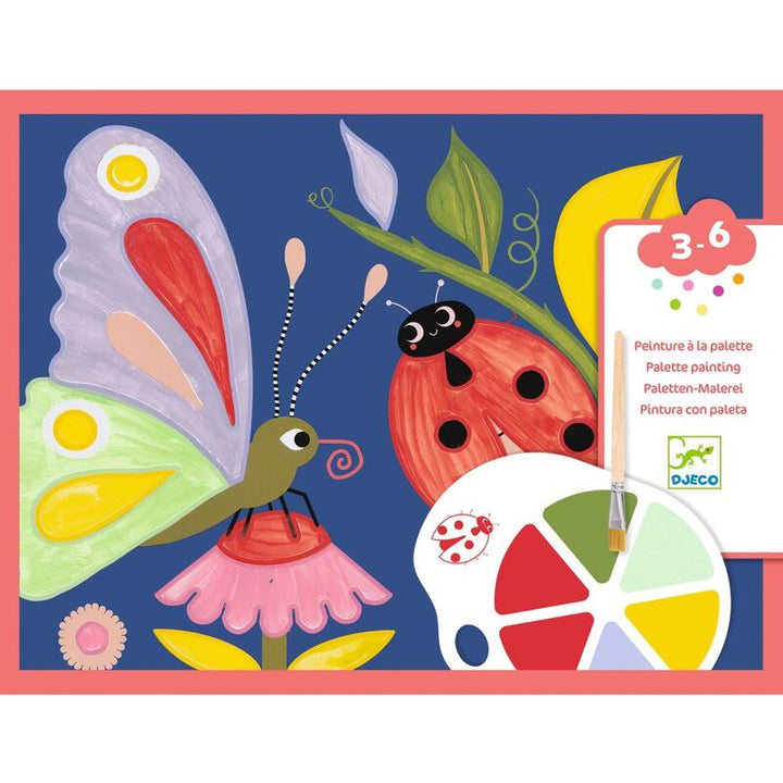 Djeco Creepy Crawlies Bug Painting Set with Palette