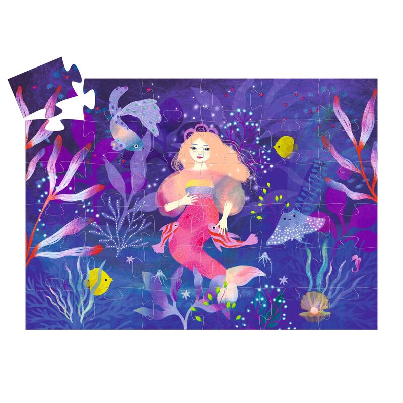 Djeco Ella the Mermaid 36pc Silhouette Puzzle