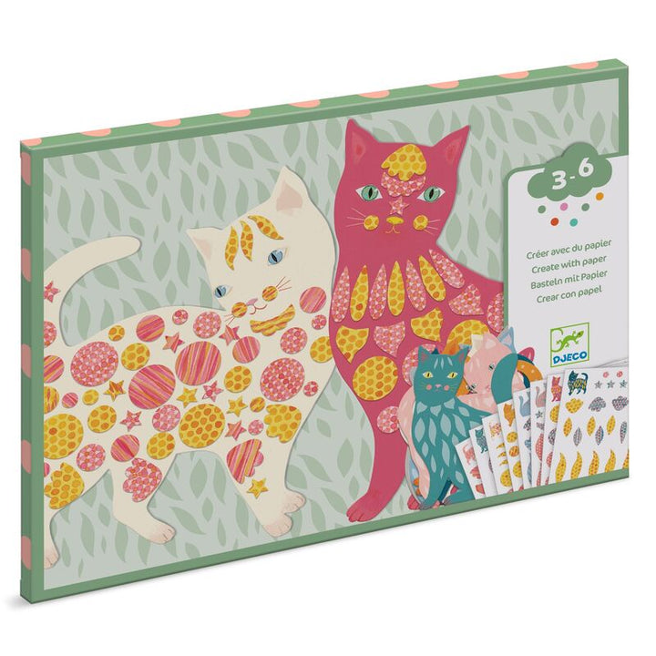 Djeco Elodie's Cute Cats Create Paper Craft