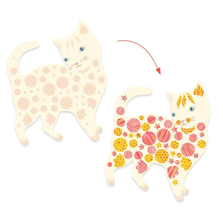 Djeco Elodie's Cute Cats Create Paper Craft