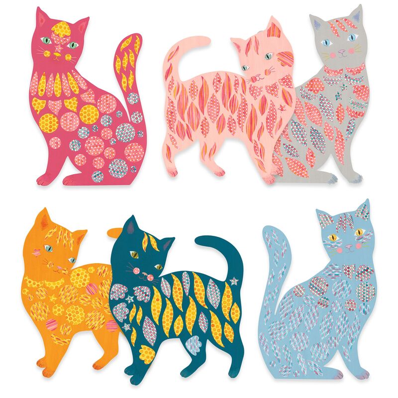 Djeco Elodie's Cute Cats Create Paper Craft