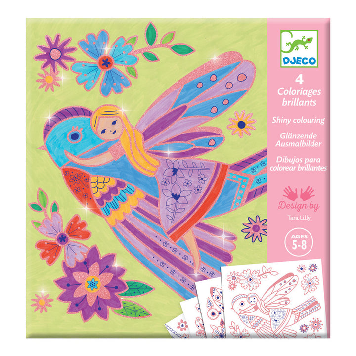 Djeco Fairy Wings Colouring Set
