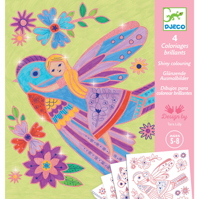 Djeco Fairy Wings Colouring Set